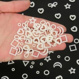 Charm nhựa ngọc trang trí nhiều mẫu – Set charm handmade DIY dán ốp điện thoại, trang trí 1