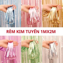 Rèm Trang Trí Sinh Nhật - Rèm Kim Tuyến - Phông Nền Chụp Ảnh - Phụ Kiện Sinh Nhật - Rèm Sinh Nhật 1