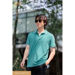 Áo polo ngắn tay DGC dáng suông, xẻ sườn gấu Chất Vải Thoáng Mát - SAPBC01M 3