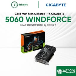 Card màn hình VGA GeForce RTX GIGABYTE 5060 WINDFORCE OC 8G DLSS4 GDDR 7 | Chính Hãng | Bảo Hành 36 Tháng 1