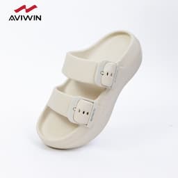 [AKM] Dép Sandal Nữ AVIWIN AKM Chất EVA Đúc Nguyên Khối Quai Ngang Siêu Mềm Cao 6cm 3