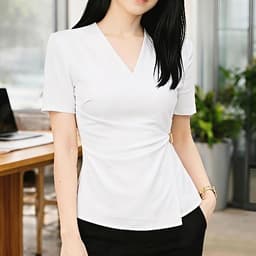 áo công sở nữ đẹp-Peplum -dáng nhẹ thanh lịch,hiện đại,Doanh nhân trẻ,Phụ nữ trưởng thành 2