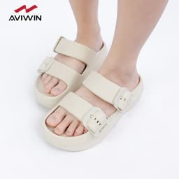 [AKM] Dép Sandal Nữ AVIWIN AKM Chất EVA Đúc Nguyên Khối Quai Ngang Siêu Mềm Cao 6cm 7