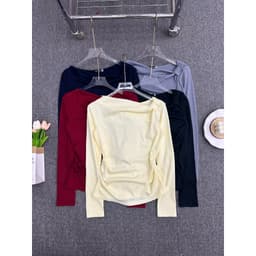 Áo Thun Nữ Dài Tay Bigsize ESHOP Thun Gân Ôm Body Dễ Thương Kiểu Đẹp Xinh Mùa Thu Đông MS531 7