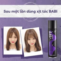 Gôm Xịt Tạo Kiểu Giữ Nếp Dài Lâu BABI Loại Xịn, Xịt Phồng Tóc Tạo Kiểu, Giữ Độ Phồng Bồng Bềnh Tự Nhiên 6