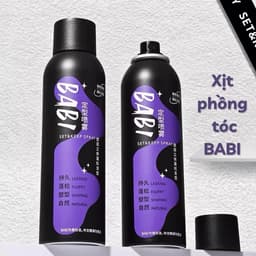 Gôm Xịt Tạo Kiểu Giữ Nếp Dài Lâu BABI Loại Xịn, Xịt Phồng Tóc Tạo Kiểu, Giữ Độ Phồng Bồng Bềnh Tự Nhiên 2