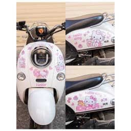 Set Decal Hello Kitty A4 Dán Xe Máy, Ô Tô – Chống Nước 2