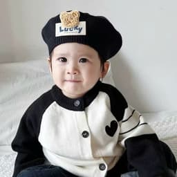 Mũ Len Nồi Gấu Lucky dễ thương cho bé từ 6 tới 36 tháng 6