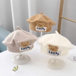 Mũ Len Nồi Gấu Lucky dễ thương cho bé từ 6 tới 36 tháng 5