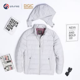 Áo phao nam 3 lớp DGC vải gió với tính năng chống thấm nước - WAJKBA08M 8