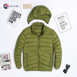 Áo phao siêu nhẹ 3 lớp DGC vải nylon với tính năng chống thấm nước - WAJKBA04M 3