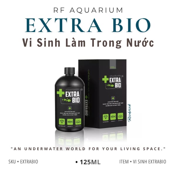 Vi Sinh Extrabio 125ml Dung Dịch Làm Trong Nước Và Khử Mùi Tanh Hôi Cho Bể Thuỷ Sinh