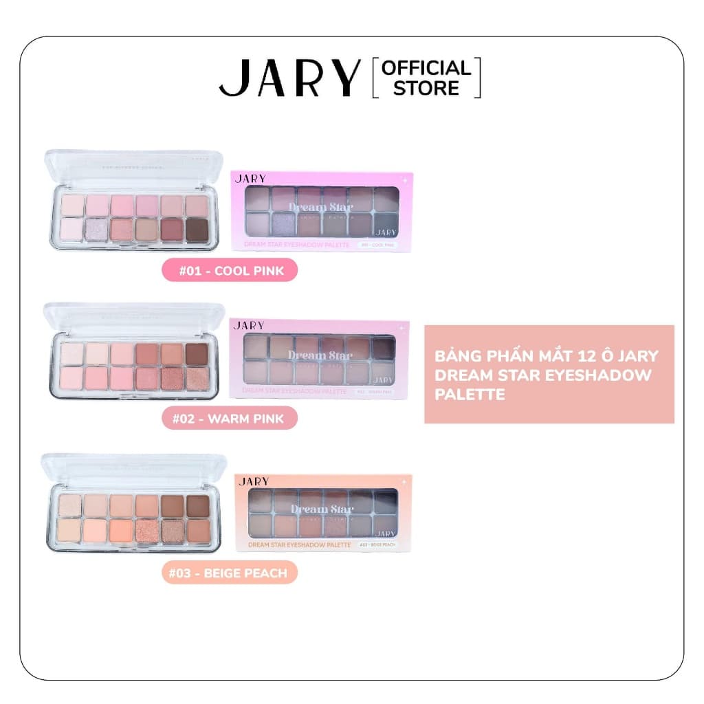 Bảng phấn mắt 12 ô Jary Dream Star Eyeshadow Palette