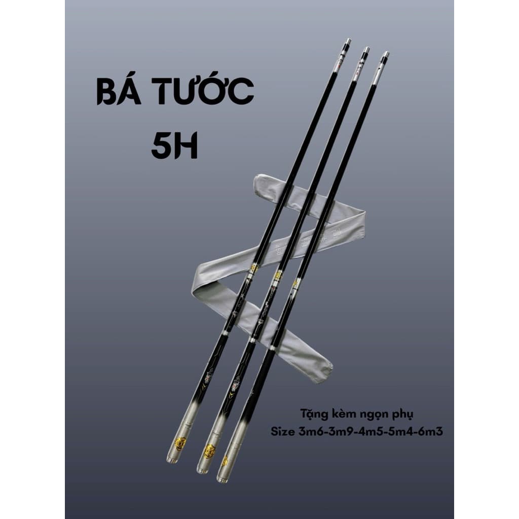 Cần câu tay Bá Tước 5H (Tặng kèm ngọn phụ)