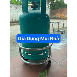 [Hàng siêu cấp] Giá đỡ bình gas có 3 bánh xe xoay 360 độ chốt khóa An toàn tiện lợi di chuyển dễ dàng hàng dày dặn 3