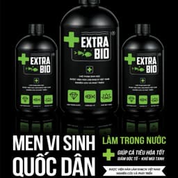 Vi Sinh Extrabio 125ml Dung Dịch Làm Trong Nước Và Khử Mùi Tanh Hôi Cho Bể Thuỷ Sinh 3