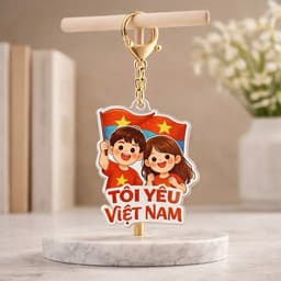 Móc Khóa Tự Hào Việt Nam mới nhất 2026 - MIU GẤU XINH 8