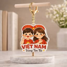 Móc Khóa Tự Hào Việt Nam mới nhất 2026 - MIU GẤU XINH 3