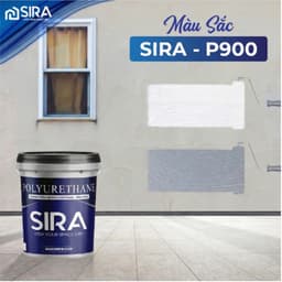 [1KG] Sơn Chống Thấm Vết Nứt Tường Đứng, Tường Cũ, Sàn Âm, Tường Mới, Sân Thượng Ít Đi Lại SIRA P900 8