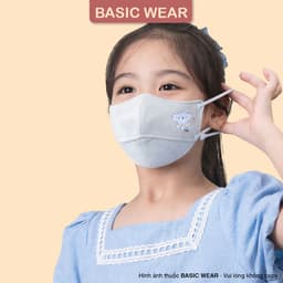 Khẩu Trang Trẻ Em 2-9 Tuổi Chống Nắng UPF 50+ Chống Tia UV Thoáng Khí Mềm Mại Cho Bé KT18 8
