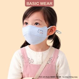 Khẩu Trang Trẻ Em 2-9 Tuổi Chống Nắng UPF 50+ Chống Tia UV Thoáng Khí Mềm Mại Cho Bé KT18 9