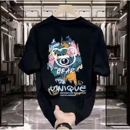 Áo Thun Unisex Nam Nữ in hình gấu BEAR chất liệu cotton 100% co giãn 4 chiều 1