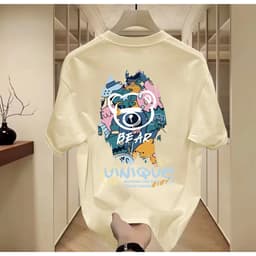 Áo Thun Unisex Nam Nữ in hình gấu BEAR chất liệu cotton 100% co giãn 4 chiều 3