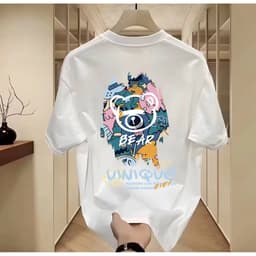Áo Thun Unisex Nam Nữ in hình gấu BEAR chất liệu cotton 100% co giãn 4 chiều 4