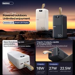 Pin Dự Phòng Sạc Nhanh 27W Remax RPP-117 50.000mAh và 65W WEKOME WP-117 20.000mAh 1