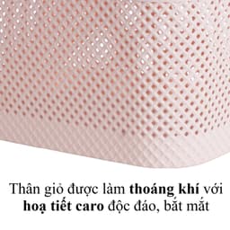 làn nhựa đựng đồ đi sinh nhựa cao cấp có quai xách, giỏ đựng đồ cho mẹ và bé hokori 2610 4