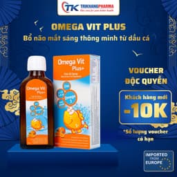Chai uống Omega Vit Plus BOTAFARMA  bổ não mắt sáng thông minh từ dầu cá Omega 3, Vitamin và khoáng chất Chai 100ml 1