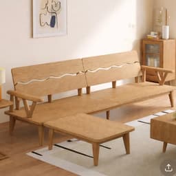 Ghế sofa gỗ đệm nỉ, da VUADECOR VS80 9