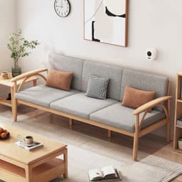 Ghế sofa gỗ đệm nỉ, da VUADECOR VS81 6