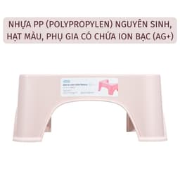 Ghế nhựa kê chân toilet chống trượt inochi cho mọi lứa tuổi, hỗ trợ điều chỉnh tư thế ngồi phù hợp 9