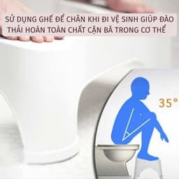 Ghế nhựa kê chân toilet chống trượt inochi cho mọi lứa tuổi, hỗ trợ điều chỉnh tư thế ngồi phù hợp 4