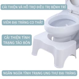Ghế nhựa kê chân toilet chống trượt inochi cho mọi lứa tuổi, hỗ trợ điều chỉnh tư thế ngồi phù hợp 6