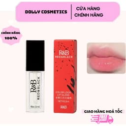 [CHUẨN HÃNG] R&B Son Bóng Không Màu R&B Red & Black – Giữ Màu Son Dưỡng Ẩm Hiệu Ứng Môi Căng Mọng 1