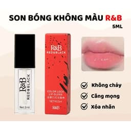 [CHUẨN HÃNG] R&B Son Bóng Không Màu R&B Red & Black – Giữ Màu Son Dưỡng Ẩm Hiệu Ứng Môi Căng Mọng 3