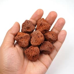 VLL đá Nham thạch đỏ dùng làm vật liệu lọc nước bể cá nhiều (100g) 4