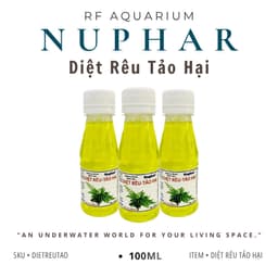 Dung Dịch Diệt Rêu Tảo Hại Nuphar Chai 100ml An Toàn Cho Cá Tép Trong Bể Thuỷ Sinh 1