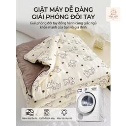 Chăn Cotton Đũi Hè Phong Cách Hàn, Chăn Hè Mềm Mịn Thoáng Mát Nhiều Mẫu - [1m8 x 2m] D7 3
