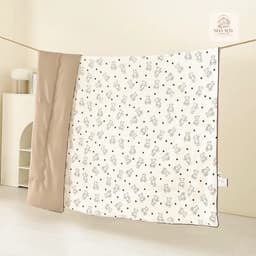 Chăn Cotton Đũi Hè Phong Cách Hàn, Chăn Hè Mềm Mịn Thoáng Mát Nhiều Mẫu - [1m8 x 2m] D7 5