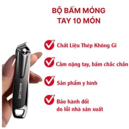 Bộ Cắt Bấm Dũa Móng Tay Chăm Sóc Cá Nhân 10 Món Tiện Lợi[Family's house] 8