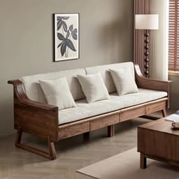 Ghế sofa gỗ đệm nỉ, da có ngăn để đồ VUADECOR VS82 6