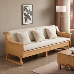 Ghế sofa gỗ đệm nỉ, da có ngăn để đồ VUADECOR VS82 8