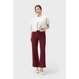 Áo sơ mi croptop nữ cộc tay GENVIET JEANS chất liệu thô mềm thoáng mát dễ phối đồ tôn dáng 9221 6