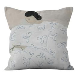 Gối tựa lưng sofa, gối ôm, trang trí nhà cửa họa tiết TRỪU TƯỢNG NÀNG THƠ chất liệu nhung lông 7