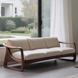 Ghế sofa gỗ tự nhiên đệm nỉ, da VUADECOR VS83 2