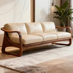 Ghế sofa gỗ tự nhiên đệm nỉ, da VUADECOR VS83 8