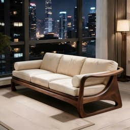 Ghế sofa gỗ tự nhiên đệm nỉ, da VUADECOR VS83 6